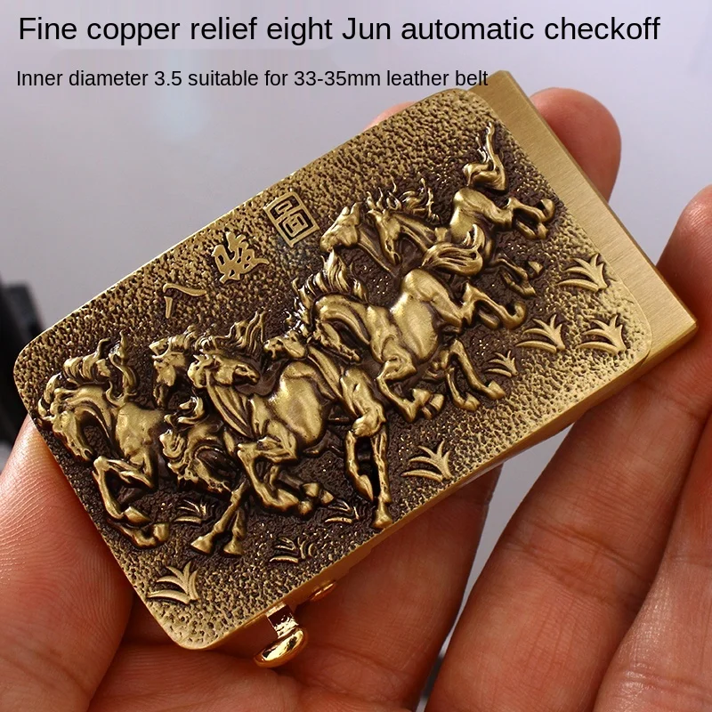 TT Solid Pure Copper Belt Buckle Men's High-Grade Copper Belt Buckle Automatic Buckle Faucet Waistband Buckle
TT Solid Pure Copper Belt Buckle Men's High-Grade Copper Belt Buckle Automatic Buckle Faucet Waistband Buckle