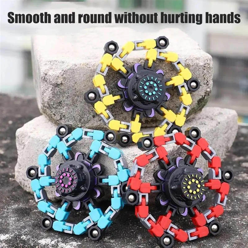 Novelty Fidget Spinner Diy Deformable Stress Relief Toy Fingertip Spin Top Antistress Mechanical Chain Gyroscope Toy For Kids
Novelty Fidget Spinner Diy Deformable Stress Relief Toy Fingertip Spin Top Antistress Mechanical Chain Gyroscope Toy For Kids