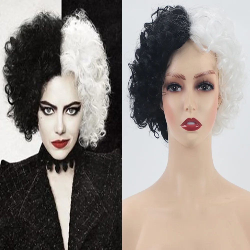 Парик Cruella De Vil Kuila с коротким кудрявым ворсом, с коротким кудрявым наконечником, для изготовления париков, черного цвета, в стиле «данганронп...
Парик Cruella De Vil Kuila с коротким кудрявым ворсом, с коротким кудрявым наконечником, для изготовления париков, черного цвета, в стиле «данганронп...