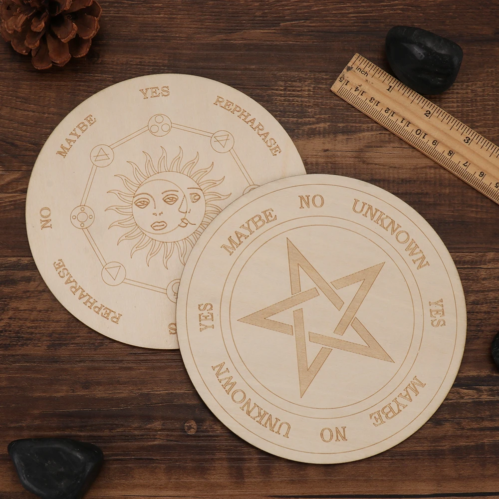 Wooden Pendulum Board with Stars Sun and Moon for Divination Message Carven Metaphysical Altar Decoration Wall Art Home Decor
Wooden Pendulum Board with Stars Sun and Moon for Divination Message Carven Metaphysical Altar Decoration Wall Art Home Decor