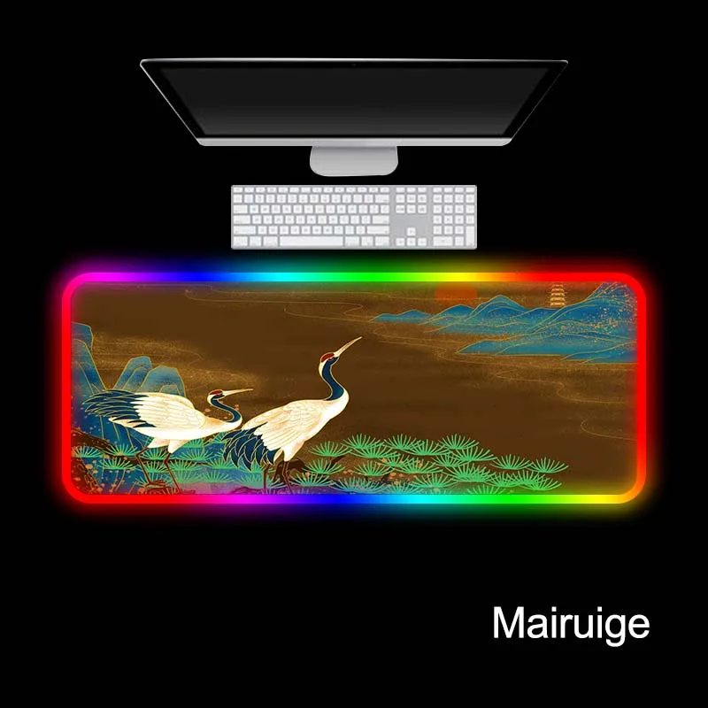 Mairuige Red-crowned Crane Gaming RGB Large Anime Mouse Pad Mouse Mat Computer Mousepad Led Backlight Keyboard Desk Mat
Mairuige Red-crowned Crane Gaming RGB Large Anime Mouse Pad Mouse Mat Computer Mousepad Led Backlight Keyboard Desk Mat