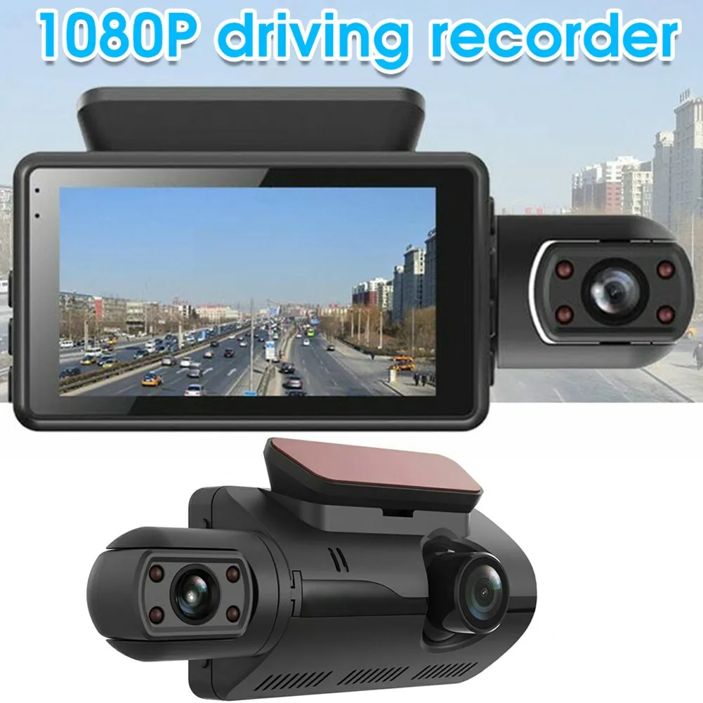 Dual Lens Car DVR Dash Cam Video Recorder G-Sensor 1080P Front And Rear Camera Parking Monitor Night Vision FHD Driving Recorder
Dual Lens Car DVR Dash Cam Video Recorder G-Sensor 1080P Front And Rear Camera Parking Monitor Night Vision FHD Driving Recorder