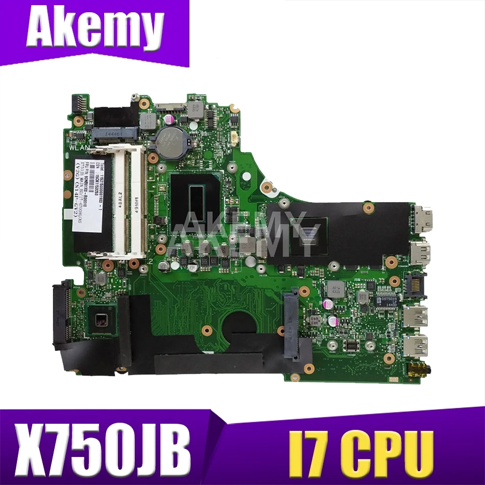 Для ASUS A750J K750J K750JB X750JB X750JN R751JB Материнская плата ноутбука i7-4500 GT840M/2GB Бесплатная радиатором + 4 Гб Оперативная память
Для ASUS A750J K750J K750JB X750JB X750JN R751JB Материнская плата ноутбука i7-4500 GT840M/2GB Бесплатная радиатором + 4 Гб Оперативная память