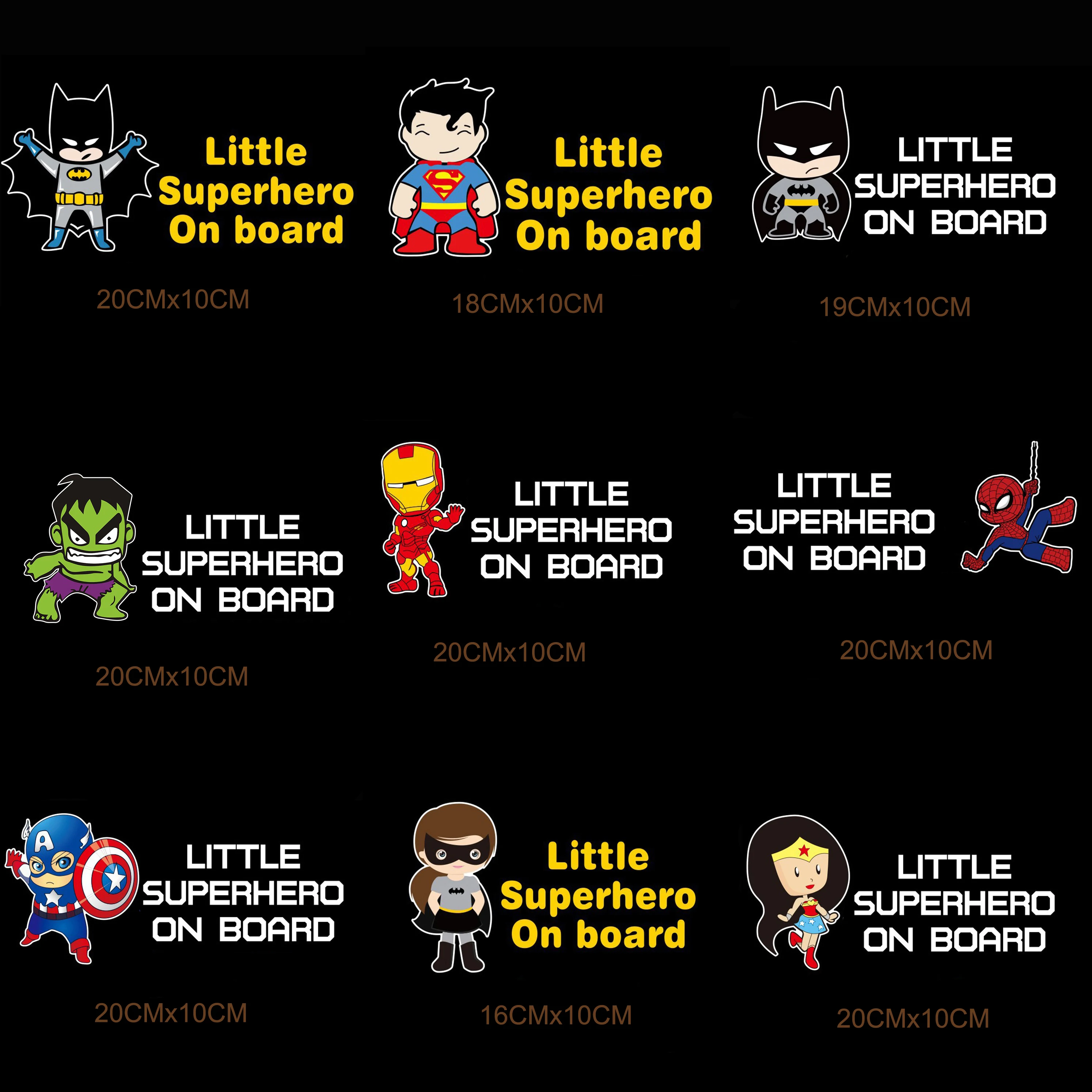 Little Superhero Baby on Board Car Stickers and Decals Reflective Kids ON Board Sticker Baby in Car Vehicle Window Vinyl Decal
Little Superhero Baby on Board Car Stickers and Decals Reflective Kids ON Board Sticker Baby in Car Vehicle Window Vinyl Decal
