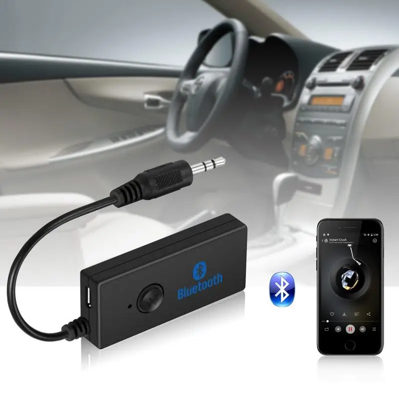 car Bluetooth Receiver 3.5mm Jack Convert AUX to Wireless Music Stereo Adapter Mic high quality 3.0 Support A2DP Bluetooth Adapt
car Bluetooth Receiver 3.5mm Jack Convert AUX to Wireless Music Stereo Adapter Mic high quality 3.0 Support A2DP Bluetooth Adapt