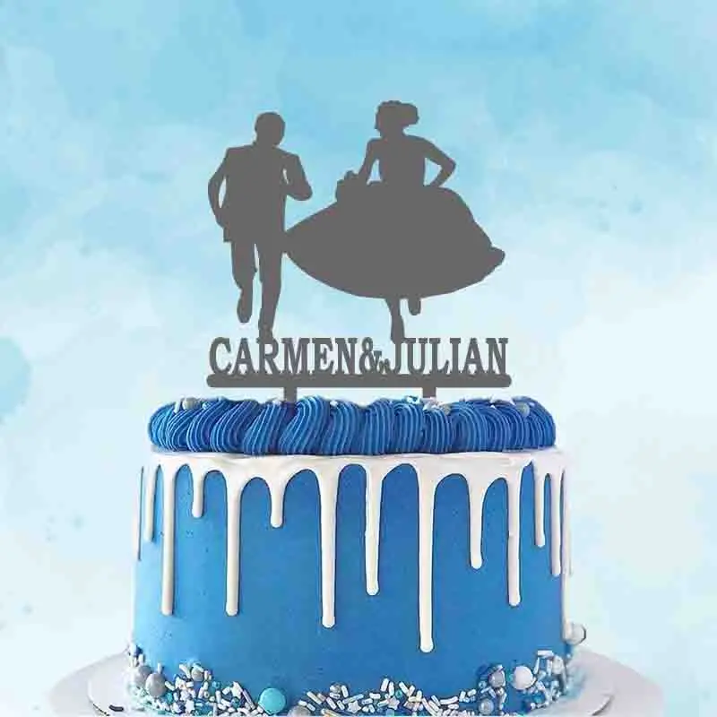 Custom Couple Name Bride Groom Running Happiness Acrylic Cake Topper For Wedding Cake Decoration Topper
Custom Couple Name Bride Groom Running Happiness Acrylic Cake Topper For Wedding Cake Decoration Topper