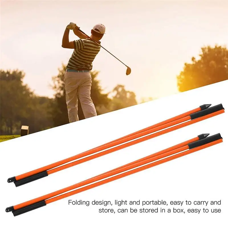 2 Pcs 3‑Fold Golf Direction Indicator Stick Foldable Putting Ball Position Aid Training Tool Portable Equipment Supplies
2 Pcs 3‑Fold Golf Direction Indicator Stick Foldable Putting Ball Position Aid Training Tool Portable Equipment Supplies