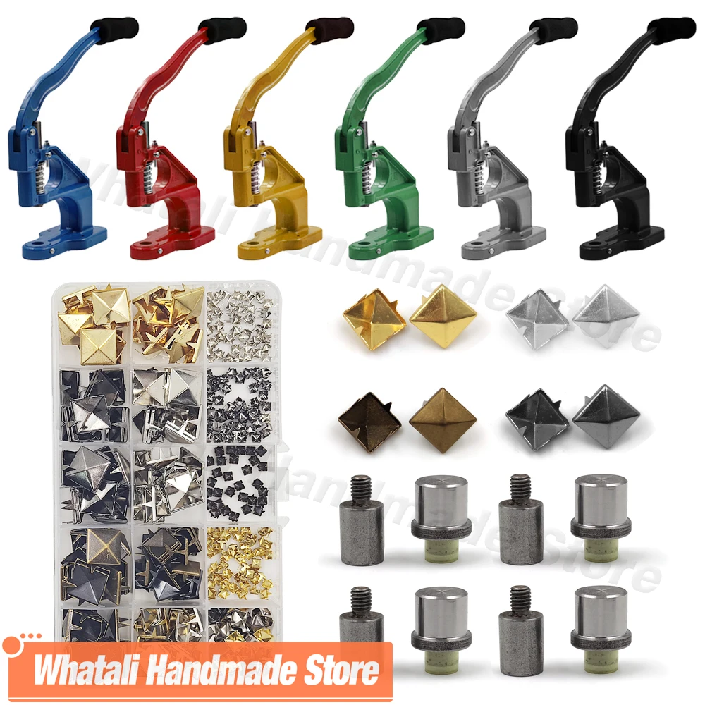 Claw Pyramid Square Rivet Kits Spike Studs Spots Nailhead Mold For Hand Press Machine DIY Leathercraft Shoes Clothing Bag Parts
Claw Pyramid Square Rivet Kits Spike Studs Spots Nailhead Mold For Hand Press Machine DIY Leathercraft Shoes Clothing Bag Parts