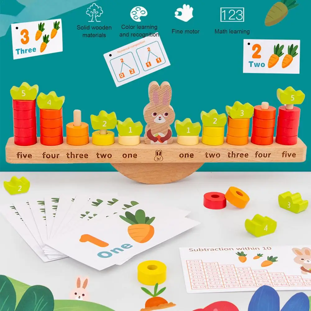 Wooden Stacking Blocks Balancing Counting Game Math Montessori Educational Number Learning Toys For 3 4 5 Kindergarten Toys
Wooden Stacking Blocks Balancing Counting Game Math Montessori Educational Number Learning Toys For 3 4 5 Kindergarten Toys