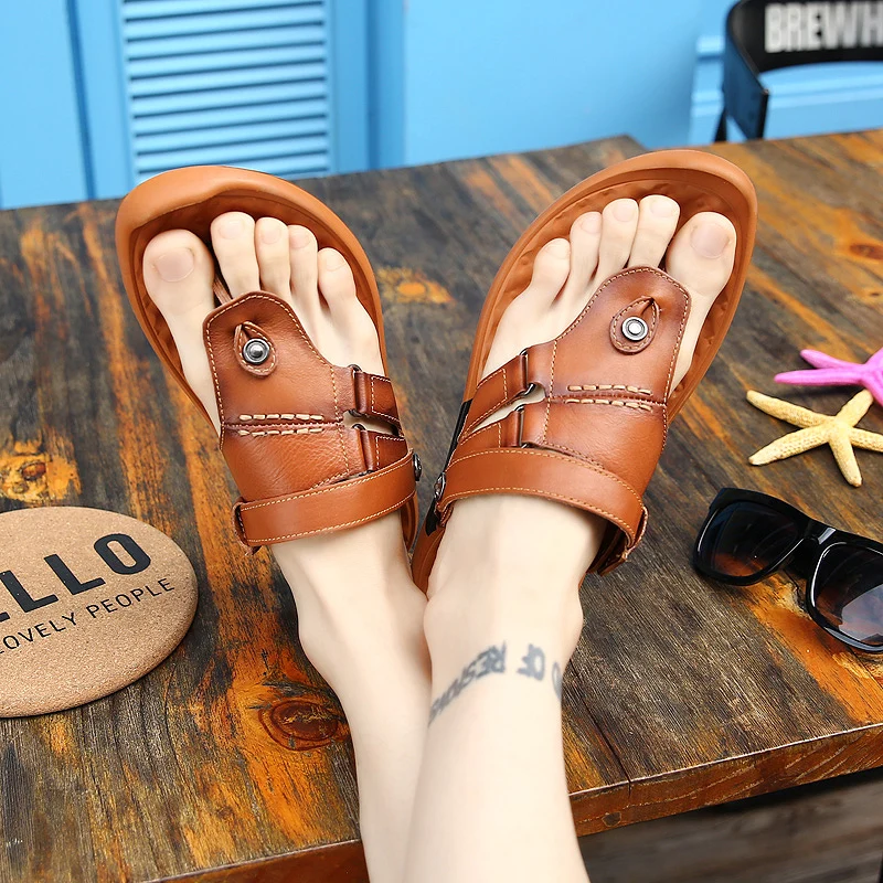 Sandalias Playa Hombre Men Slides Sandals Summer Shoes Beach Sandale Homme Ete Roman Leather Flip Flops For Work 2020
Sandalias Playa Hombre Men Slides Sandals Summer Shoes Beach Sandale Homme Ete Roman Leather Flip Flops For Work 2020
