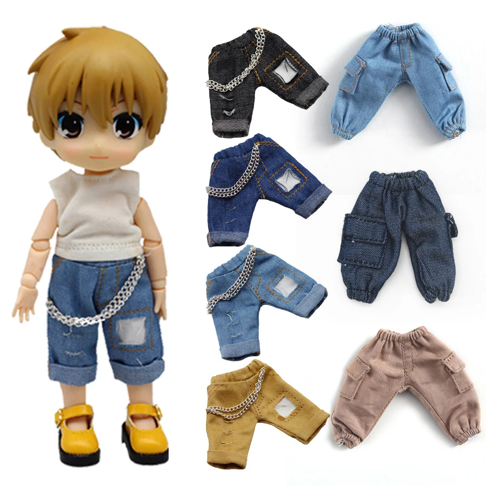 Dark Blue Obitsu 11 Work Pants Clothes Bjd Doll Ripped Jeans Clothes Accessories clothing For Ob11,Ymy,Ddf,Gsc,Body9 1/12
Dark Blue Obitsu 11 Work Pants Clothes Bjd Doll Ripped Jeans Clothes Accessories clothing For Ob11,Ymy,Ddf,Gsc,Body9 1/12