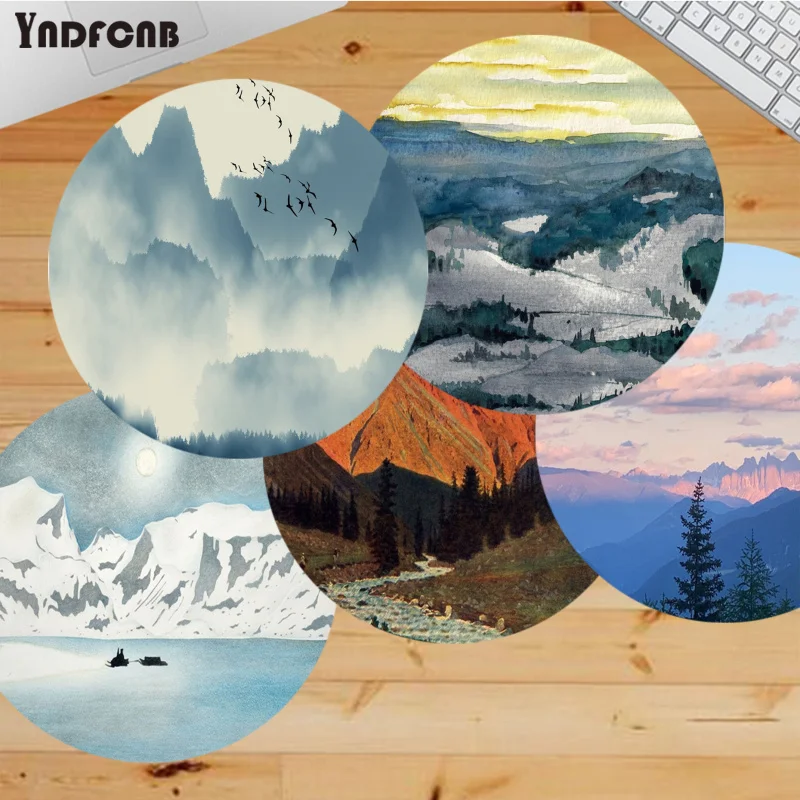 YNDFCNB Simple Design Mountain scenery Customized laptop Gaming round mouse pad Anti-Slip Laptop PC Mice Pad Mat gaming Mousepad
YNDFCNB Simple Design Mountain scenery Customized laptop Gaming round mouse pad Anti-Slip Laptop PC Mice Pad Mat gaming Mousepad