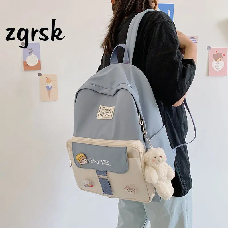 Ladies Bookbag School Backpack For Teenagers Traveling Cartoon Backpack Capacity Autumn School Bag Girl Preppy Style Youth Bags
Ladies Bookbag School Backpack For Teenagers Traveling Cartoon Backpack Capacity Autumn School Bag Girl Preppy Style Youth Bags