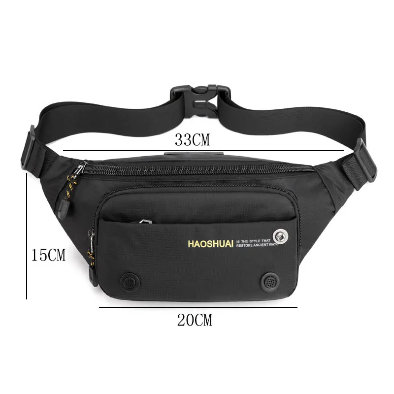 Waterproof Sport Waist Bag Black Casual Chest Bags Men Belt Purse Nylon Phone Pouch Travel Crossbody Pouch Male Short Trip Bag
Waterproof Sport Waist Bag Black Casual Chest Bags Men Belt Purse Nylon Phone Pouch Travel Crossbody Pouch Male Short Trip Bag