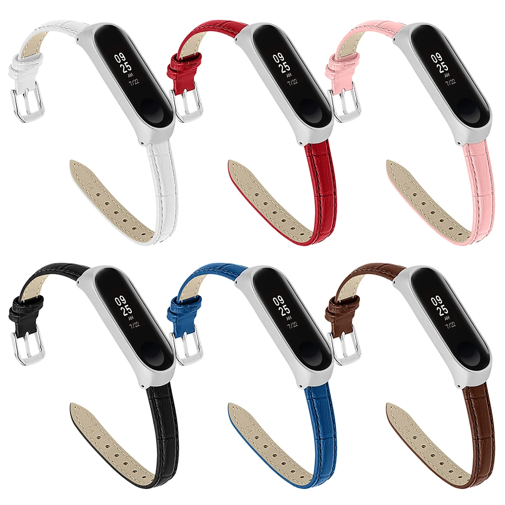 Fashion Crocodile Pattern Leather Watchband For Xiaomi Mi Band 5 Adjustable Strap With Frame Genuine Leather Replacement band
Fashion Crocodile Pattern Leather Watchband For Xiaomi Mi Band 5 Adjustable Strap With Frame Genuine Leather Replacement band