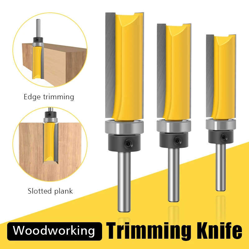 8mm Shank Flush Trim Router Bit Pattern Bit Top Bottom Bearing 5/8" Blade Template Wood Milling Cutter Carpenter
8mm Shank Flush Trim Router Bit Pattern Bit Top Bottom Bearing 5/8" Blade Template Wood Milling Cutter Carpenter