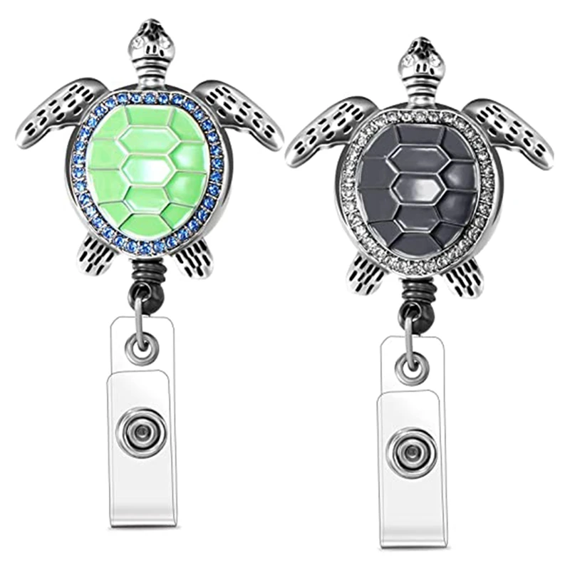 2Pcs Retractable Badge Reel Cute Animals Badge Holder Bling Rhinestones Badge Reel Holder With Alligator Clip (Black)
2Pcs Retractable Badge Reel Cute Animals Badge Holder Bling Rhinestones Badge Reel Holder With Alligator Clip (Black)