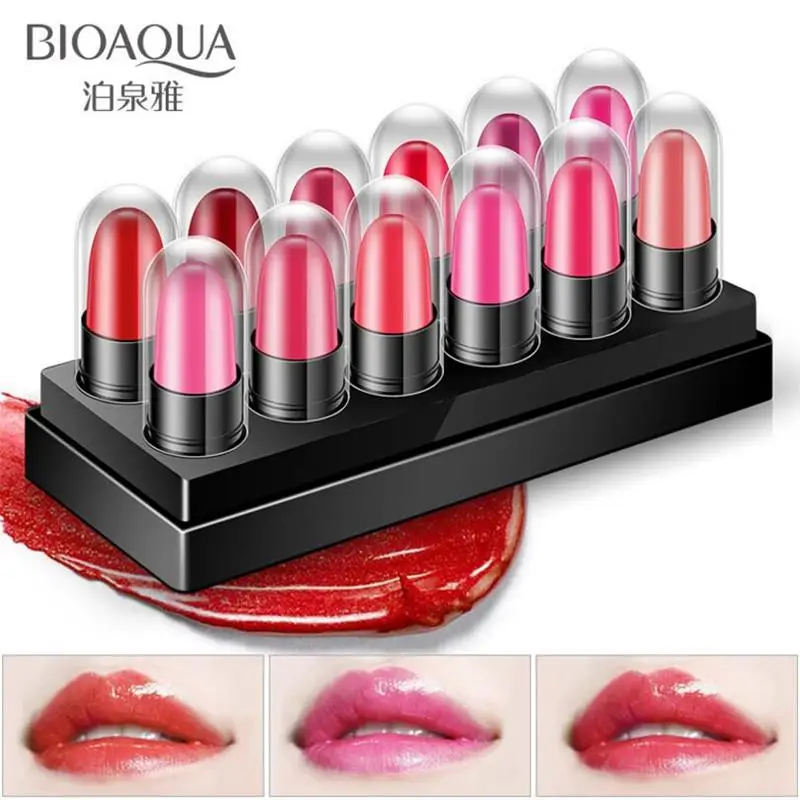 BIOAQUA Bullet Lipstick Long-lasting Moisturizing Lip Gloss Not Easy To Temove Makeup Not Faded Cosmetics Charm 12 Colors Set
BIOAQUA Bullet Lipstick Long-lasting Moisturizing Lip Gloss Not Easy To Temove Makeup Not Faded Cosmetics Charm 12 Colors Set