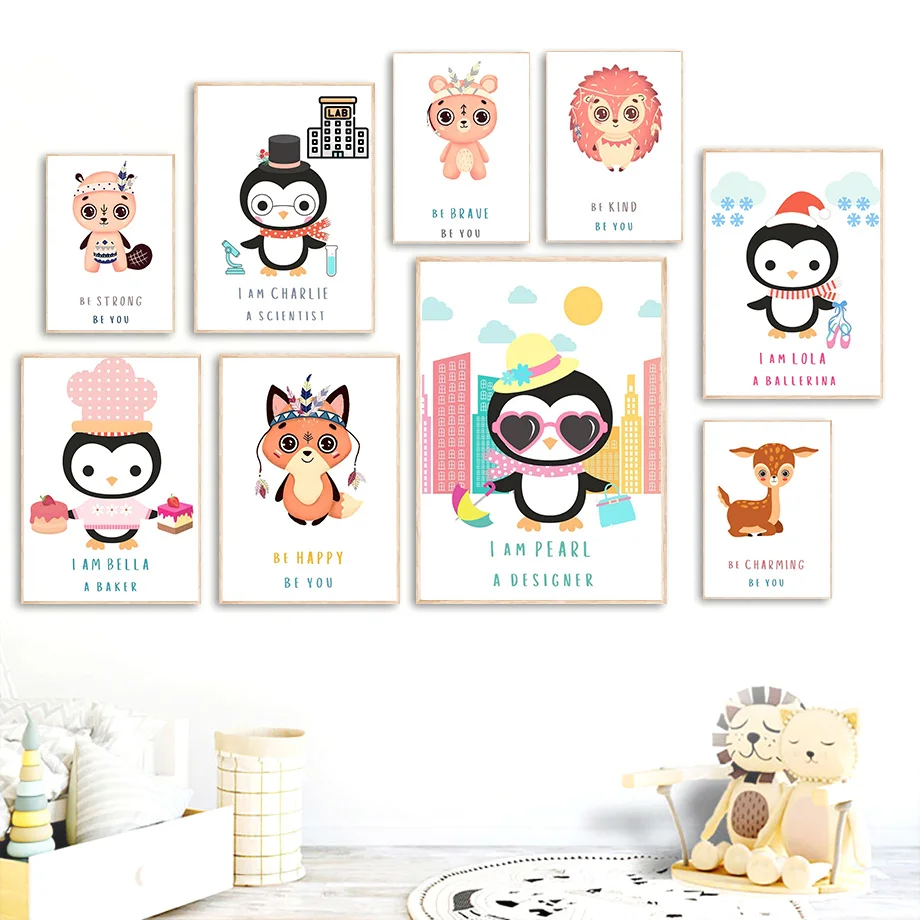 Animals Fox Bear Hedgehog Deer Penguin Nursery Wall Art Canvas Painting Nordic Posters And Prints Wall Pictures Kids Room Decor
Animals Fox Bear Hedgehog Deer Penguin Nursery Wall Art Canvas Painting Nordic Posters And Prints Wall Pictures Kids Room Decor