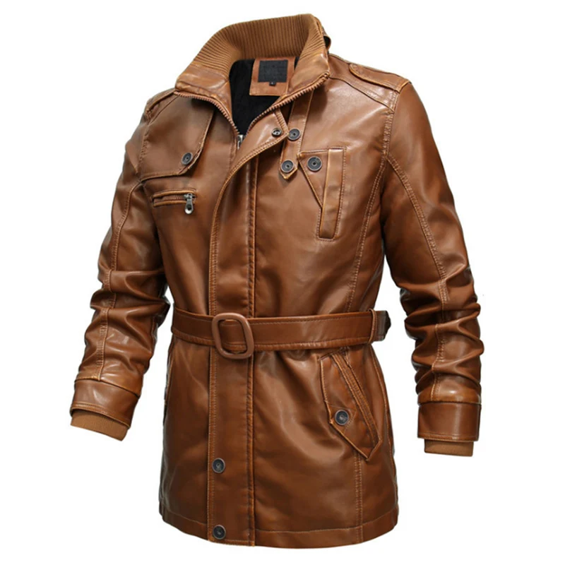 New Fashion Motorcycle Leather Jacket Men Trench Coat Top quality Thick PU Leather Jacket Male Casual Long Leather Jackets 6XL
New Fashion Motorcycle Leather Jacket Men Trench Coat Top quality Thick PU Leather Jacket Male Casual Long Leather Jackets 6XL