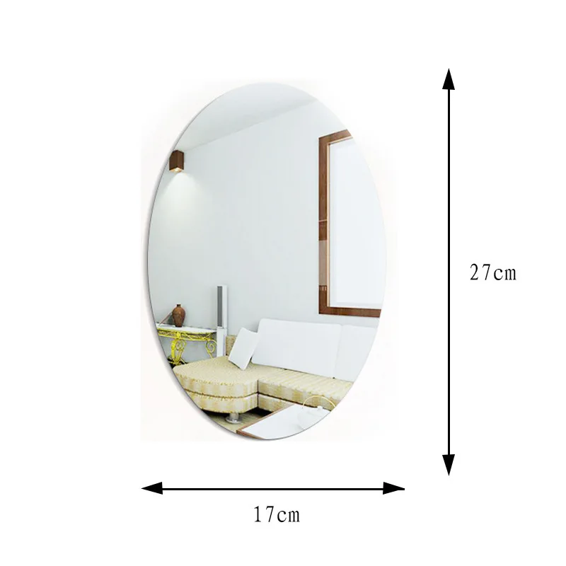 Self-adhesive Mirror Wall Stickers Oval Removable Livingroom Oval Rectangle Mirror Wallpapers Reflective Glass Bath Home Decor
Self-adhesive Mirror Wall Stickers Oval Removable Livingroom Oval Rectangle Mirror Wallpapers Reflective Glass Bath Home Decor
