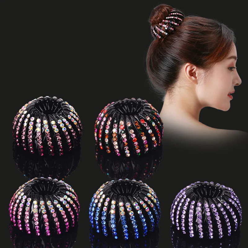 New hair artifact Korea ball head hair ring hairpin bud flower bird's nest catch clip rhinestone headdress
New hair artifact Korea ball head hair ring hairpin bud flower bird's nest catch clip rhinestone headdress