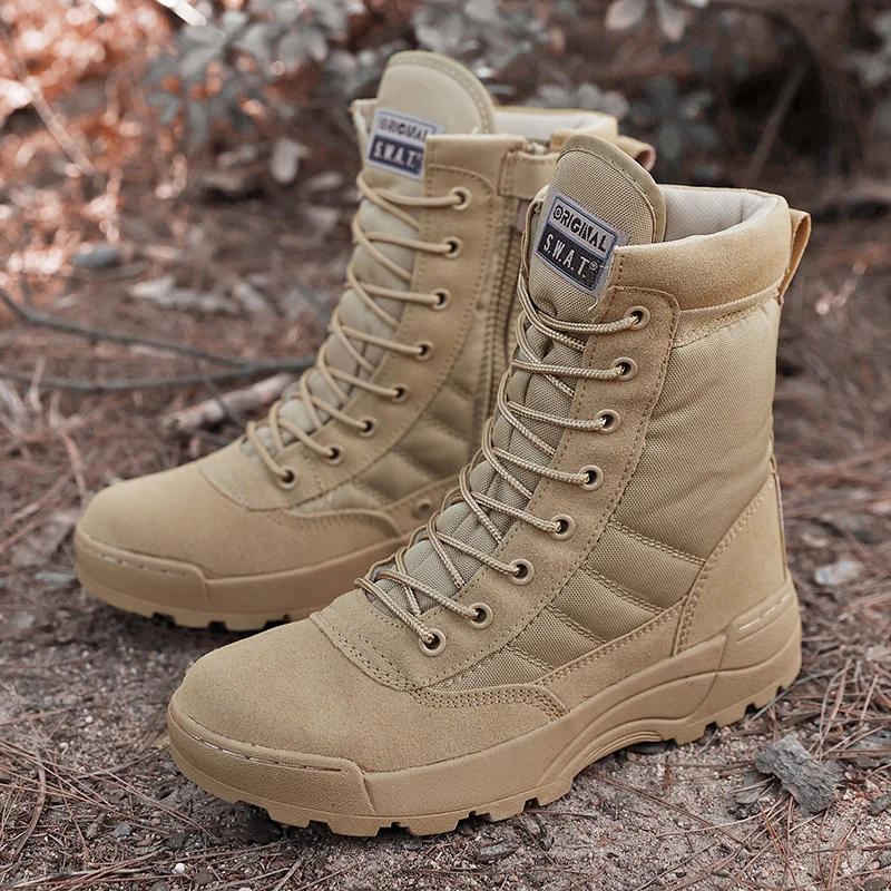 New Autumn Winter Military Boots Outdoor Male Hiking Boots Men Special Force Desert Tactical Combat Ankle Boots Men Work Boots
New Autumn Winter Military Boots Outdoor Male Hiking Boots Men Special Force Desert Tactical Combat Ankle Boots Men Work Boots