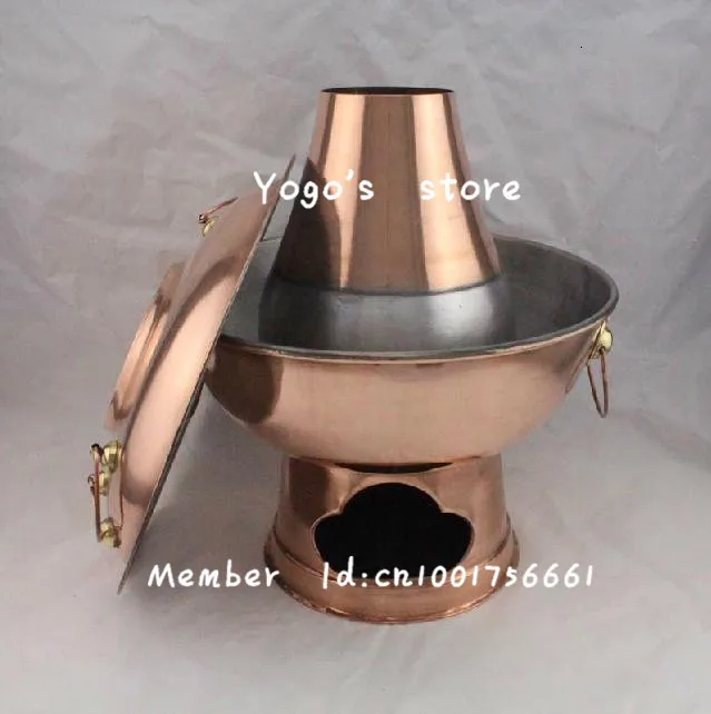 34cm China copper hot pot thickened Mongolian Chinese charcoal fondue soup pot copper handmade fire chafingdish chaffy dish
34cm China copper hot pot thickened Mongolian Chinese charcoal fondue soup pot copper handmade fire chafingdish chaffy dish
