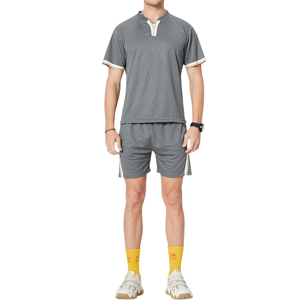 Summer Men's Casual Tracksuit Sportswear Two Piece Sets T Shirt Clothing Jogger Streetwear Male Sweatsuit Sports V-Neck Short
Summer Men's Casual Tracksuit Sportswear Two Piece Sets T Shirt Clothing Jogger Streetwear Male Sweatsuit Sports V-Neck Short