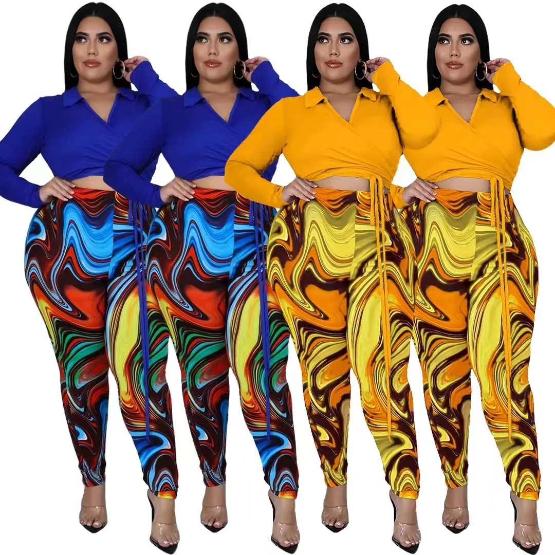 Plus Size 5XL Club Wear Crop Top shirt Two Piece Pants Set Bandage Long Sleeve Women Joggers Set Outfits
Plus Size 5XL Club Wear Crop Top shirt Two Piece Pants Set Bandage Long Sleeve Women Joggers Set Outfits