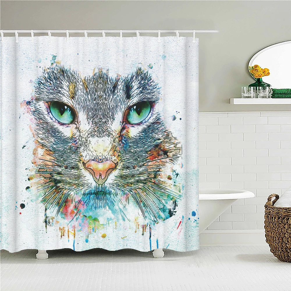 Colorful Cat Elephant Animal Waterproof Shower Curtain for Bathroom with hooks Printed Fabric Decor Bath Curtain Bathtub Screen
Colorful Cat Elephant Animal Waterproof Shower Curtain for Bathroom with hooks Printed Fabric Decor Bath Curtain Bathtub Screen