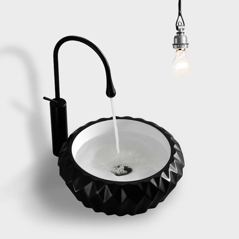 Black Round Above Counter Basin Art Basin Wash Basin White Bathroom Sink Household Ceramic Wash Basin Above Counter Basin
Black Round Above Counter Basin Art Basin Wash Basin White Bathroom Sink Household Ceramic Wash Basin Above Counter Basin
