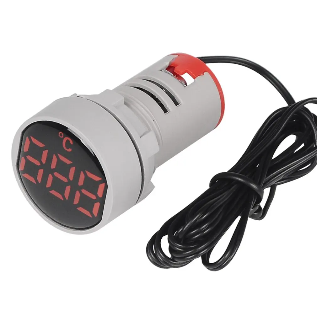 ST16C 22mm Round LED Digital Display Thermometer Temperature Meter Tester Indicator Signal Light -20-120 Celsius
ST16C 22mm Round LED Digital Display Thermometer Temperature Meter Tester Indicator Signal Light -20-120 Celsius