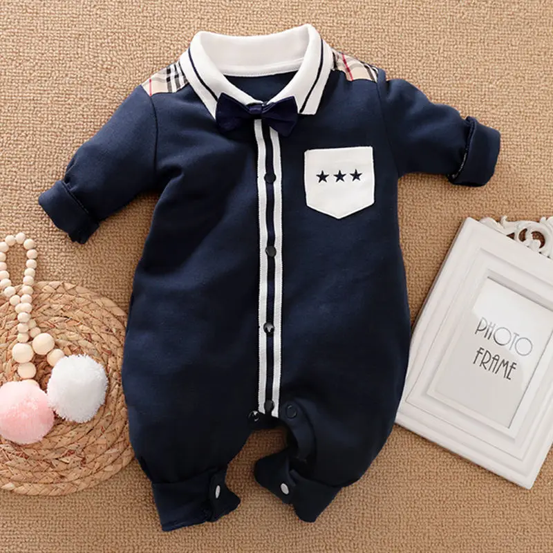 Newborn Baby Rompers Jumpsuit Baby Boy Clothes Overalls Infant Cotton Long Sleeve Bow Tie Toddler Costume for 0-18 Months
Newborn Baby Rompers Jumpsuit Baby Boy Clothes Overalls Infant Cotton Long Sleeve Bow Tie Toddler Costume for 0-18 Months