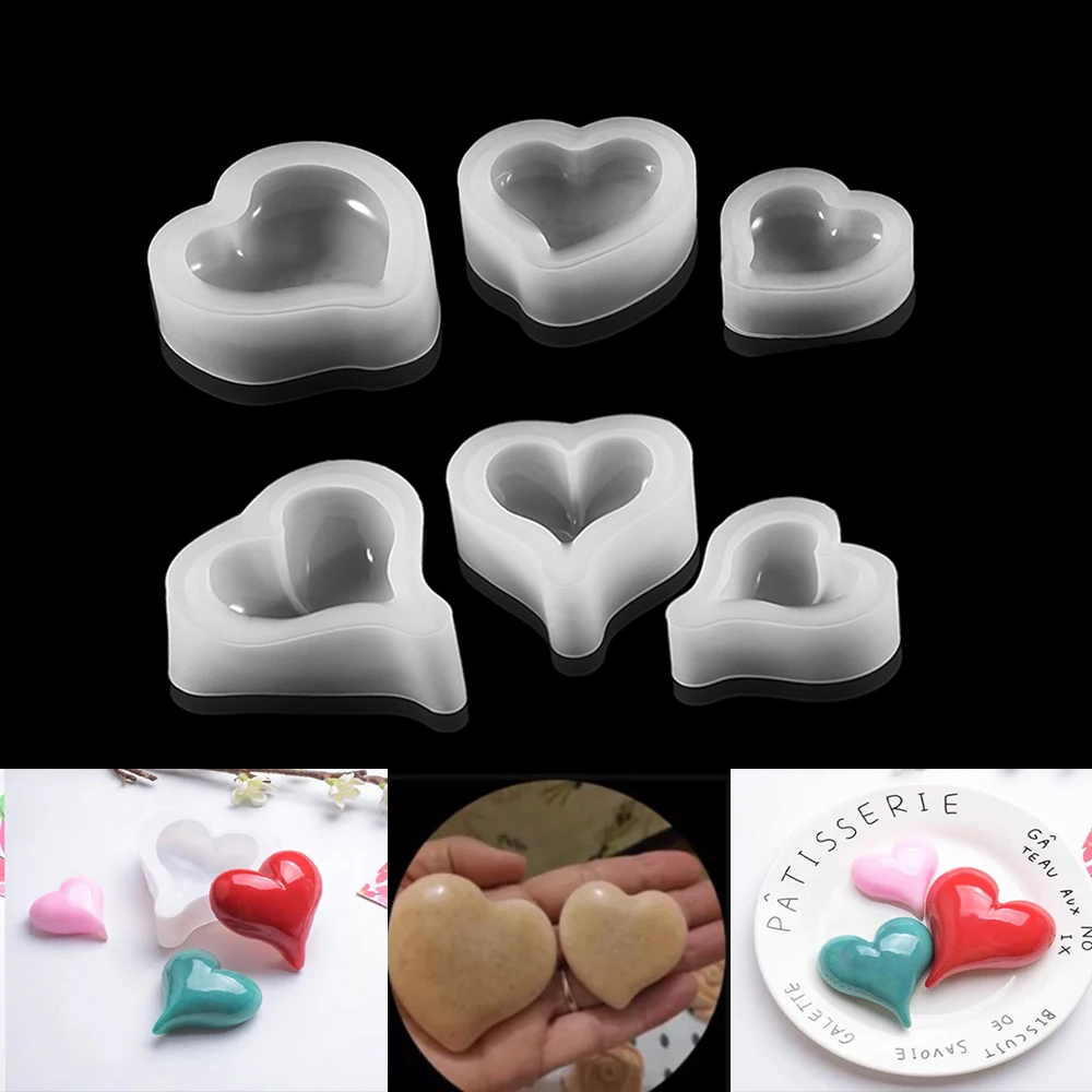 1Pcs 3D Heart Shape Silicone Molds Keychain Pendants Mould Soap Candle Epoxy Resin Molds for DIY Jewelry Making Accessories
1Pcs 3D Heart Shape Silicone Molds Keychain Pendants Mould Soap Candle Epoxy Resin Molds for DIY Jewelry Making Accessories