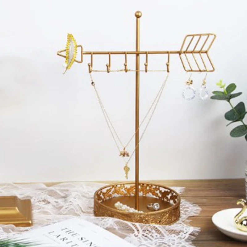 Jewelry Display Stand Show Rack Earring Rack Jewelry Rack for Earrings Necklace Storage Jewelry