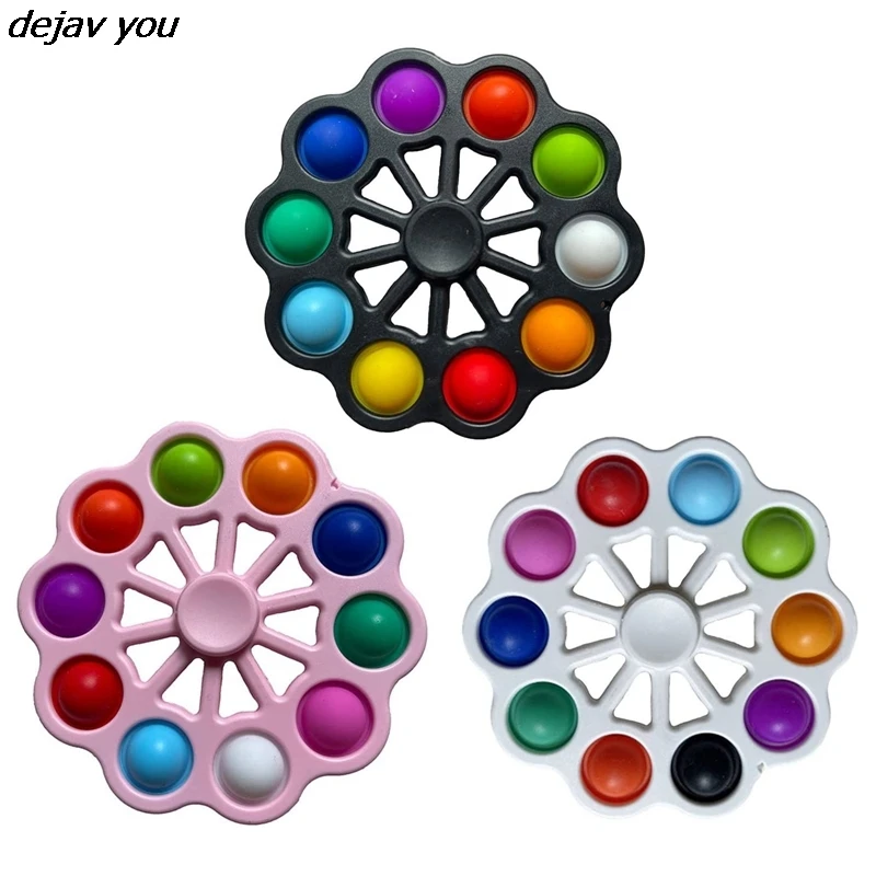 New Finger Push Bubble Simple Fidget Toy Spinner Anti Stress Relief Anxiety Gyro Autism Adhd Children Adults Decompression Toy
New Finger Push Bubble Simple Fidget Toy Spinner Anti Stress Relief Anxiety Gyro Autism Adhd Children Adults Decompression Toy