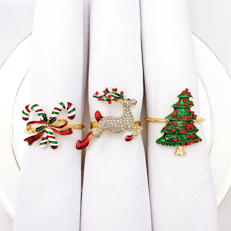 6 Pieces Christmas Alloy Metal Napkin Rings Wreath Napkin Ring Elk Deer Napkin Ring for Christmas Dinner Table Wedding Decor
6 Pieces Christmas Alloy Metal Napkin Rings Wreath Napkin Ring Elk Deer Napkin Ring for Christmas Dinner Table Wedding Decor