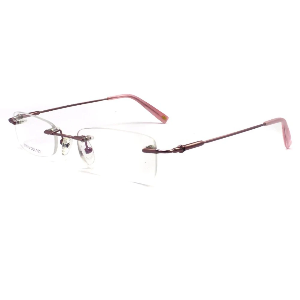 High Quality Frame less Alloy Glasses Frame Pink Slim Metal Temple Wholesale Optical Eyeglasses S1013 COL102 High Quality Frame
High Quality Frame less Alloy Glasses Frame Pink Slim Metal Temple Wholesale Optical Eyeglasses S1013 COL102 High Quality Frame