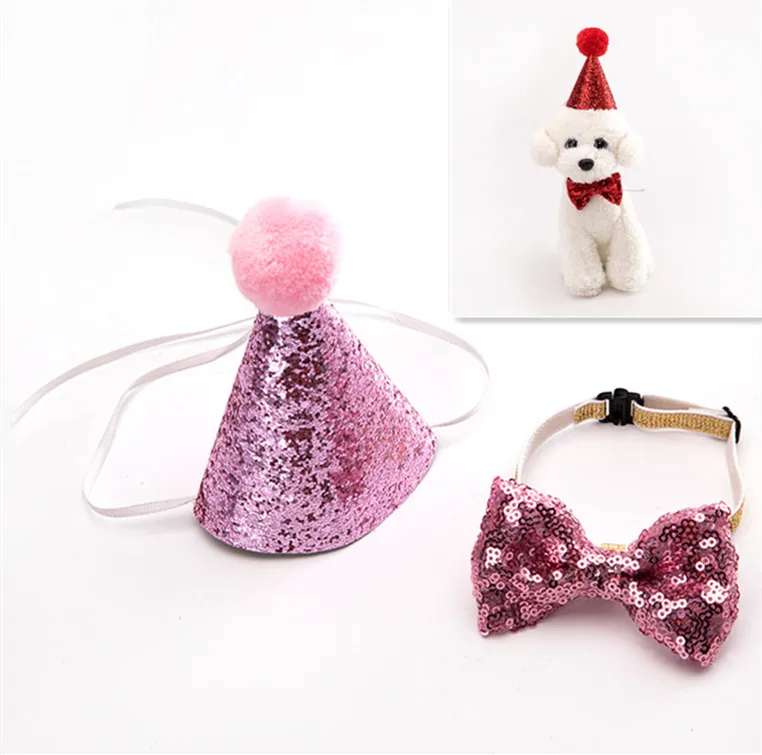 2Pcs/set Pet Dogs Caps With Bowknot Cat Dog Birthday Costume Sequin Design Headwear Cap Hat Christmas Party Pets Accessories
2Pcs/set Pet Dogs Caps With Bowknot Cat Dog Birthday Costume Sequin Design Headwear Cap Hat Christmas Party Pets Accessories