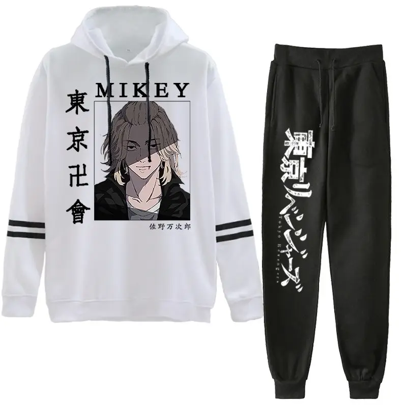 Tokyo Revengers Hot Japanese Anime Sets MIKEY Hoodie Sweatshit Sano Manjiro Pritned 2 Pcs/Set TOKYO MANJI-KAI Letter Print Suits
Tokyo Revengers Hot Japanese Anime Sets MIKEY Hoodie Sweatshit Sano Manjiro Pritned 2 Pcs/Set TOKYO MANJI-KAI Letter Print Suits