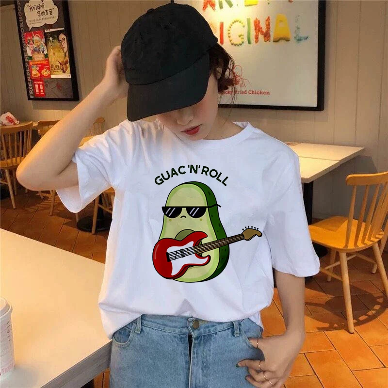 Cute Avocado women summer t-shirt Funny Print short sleeve t-shirt Kawaii Cartoon Graphic Tshirts Casual Aesthetic T-shirt
Cute Avocado women summer t-shirt Funny Print short sleeve t-shirt Kawaii Cartoon Graphic Tshirts Casual Aesthetic T-shirt