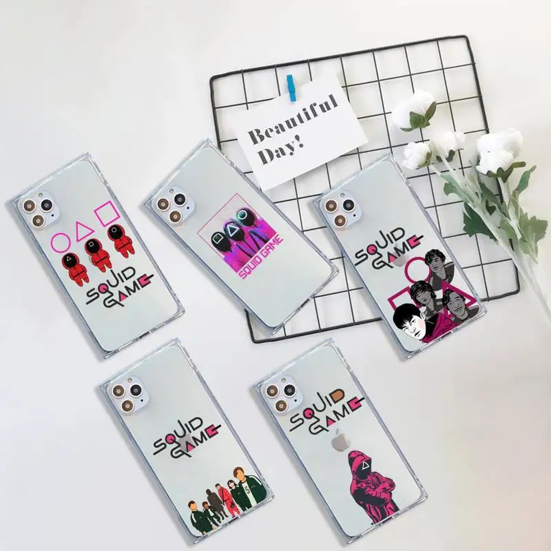 Squid Game horror tv show Phone Case Transparent for iPhone 7 8 11 12 se 2020 mini pro X XS XR MAX Plus
Squid Game horror tv show Phone Case Transparent for iPhone 7 8 11 12 se 2020 mini pro X XS XR MAX Plus