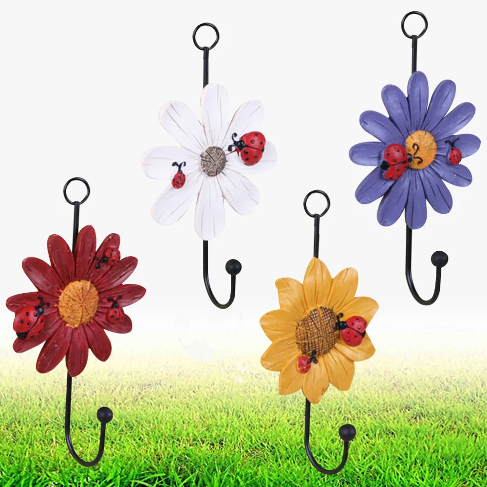 4 Pcs Resin Hooks Daisy Decorative Hooks Wall Hooks Wall Hangers Hanging Wall Mounted Key Hook for Home Restaurant (White + Red
4 Pcs Resin Hooks Daisy Decorative Hooks Wall Hooks Wall Hangers Hanging Wall Mounted Key Hook for Home Restaurant (White + Red