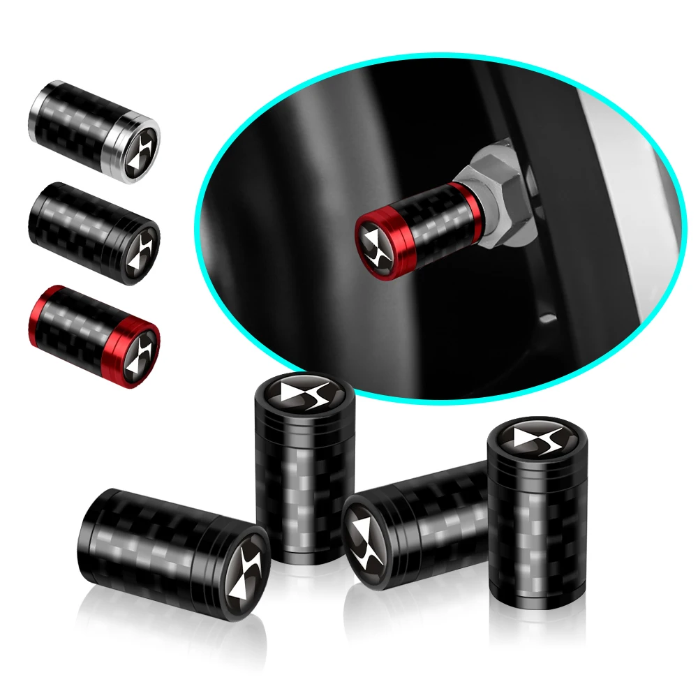 4Pcs 3D Car Styling Aluminum Alloy Wheel Tire Carbon Fiber Valve Caps for Citroen DS DS4 DS4S DS5 DS6 DS7 DS 5LS DS3 Accessories
4Pcs 3D Car Styling Aluminum Alloy Wheel Tire Carbon Fiber Valve Caps for Citroen DS DS4 DS4S DS5 DS6 DS7 DS 5LS DS3 Accessories