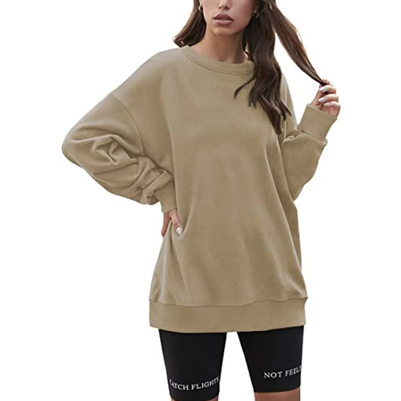 Women Winter Pullover Harajuku Casual Hoodies Urban Casual Solid Color Large Cotton Round Neck Blouse Autumn Hoodie Outer Tops
Women Winter Pullover Harajuku Casual Hoodies Urban Casual Solid Color Large Cotton Round Neck Blouse Autumn Hoodie Outer Tops