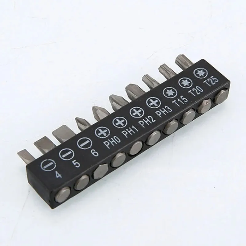 10 Pcs Insert Bit Set Torx Flat Head Cross Screwdriver Screws Head For Electrical Drill Electric Screwdriver Parts
10 Pcs Insert Bit Set Torx Flat Head Cross Screwdriver Screws Head For Electrical Drill Electric Screwdriver Parts