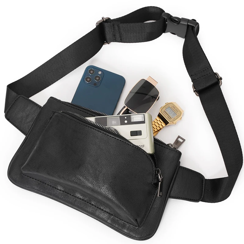 MVA Vegan Leather Waist Pack Hip Purse Travel Hiking Bum Bag Belt Bag for Men Fanny Pack with Adjustable Strap for Workout 8706
MVA Vegan Leather Waist Pack Hip Purse Travel Hiking Bum Bag Belt Bag for Men Fanny Pack with Adjustable Strap for Workout 8706
