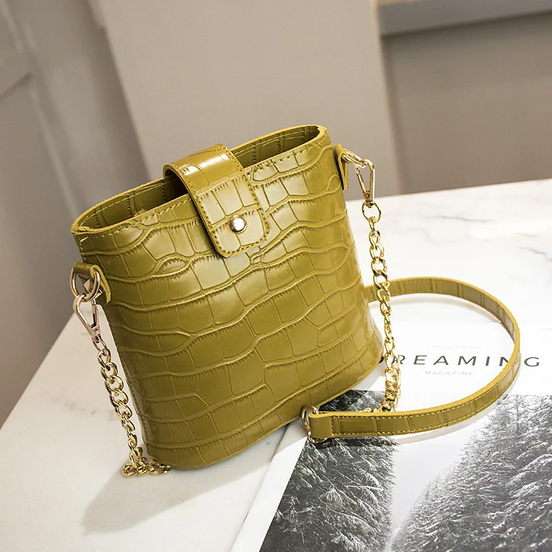 2020 Autumn And Spring New Products Crocodile Pattern Bucket Bag Fashion Women's Crossbody Bag
2020 Autumn And Spring New Products Crocodile Pattern Bucket Bag Fashion Women's Crossbody Bag