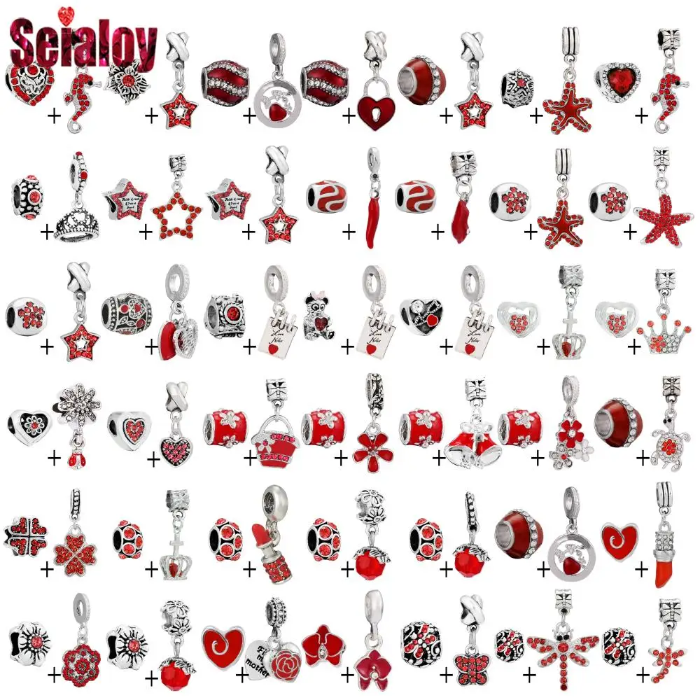 Seialoy 2pcs/lot Red Enamel Beads Star Charm Fit Diy Bracelet & Necklace Heart Crown Pendant Handmade Jewelry Accessory Gift
Seialoy 2pcs/lot Red Enamel Beads Star Charm Fit Diy Bracelet & Necklace Heart Crown Pendant Handmade Jewelry Accessory Gift